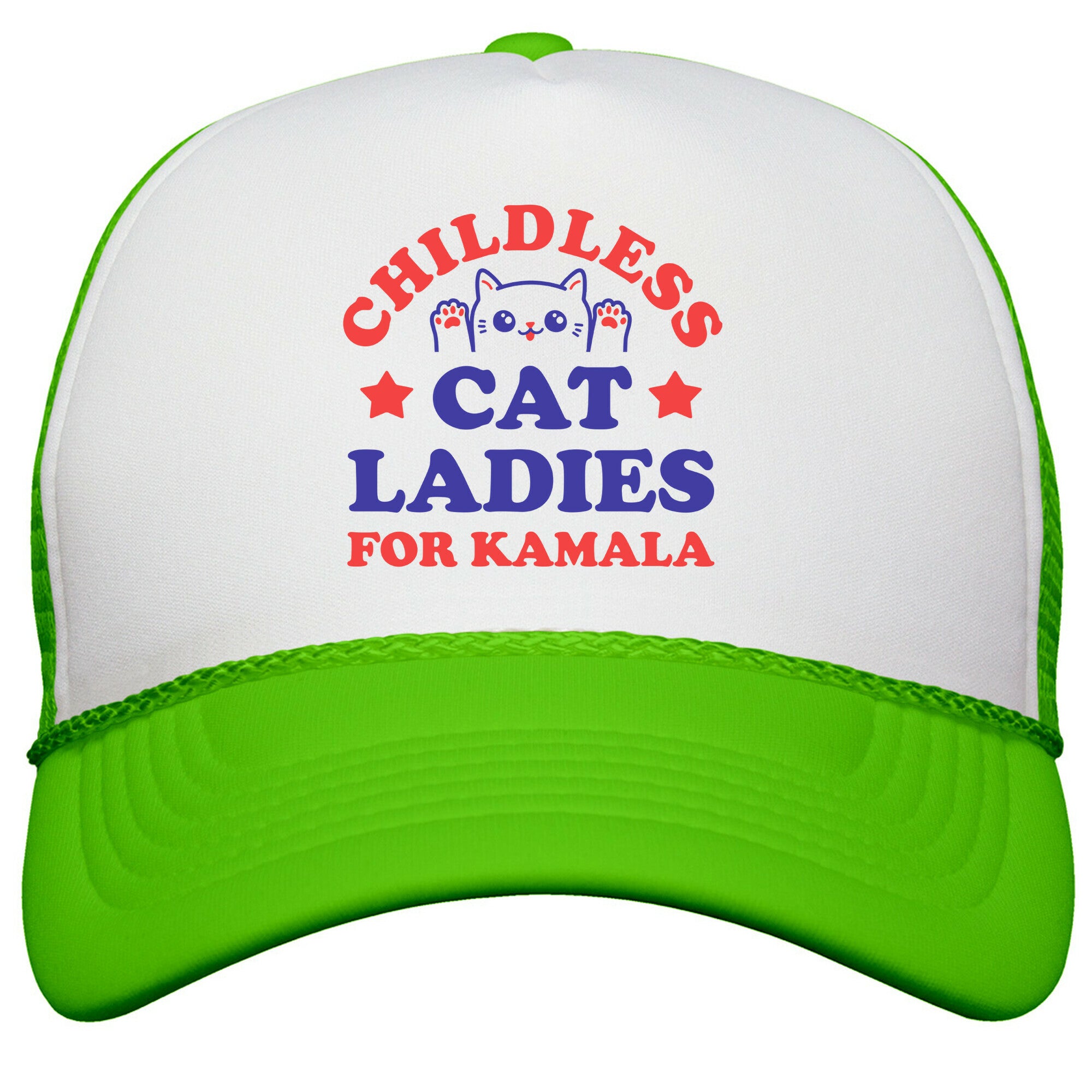 Childless Cat Ladies for Kamala Snapback Trucker Hat